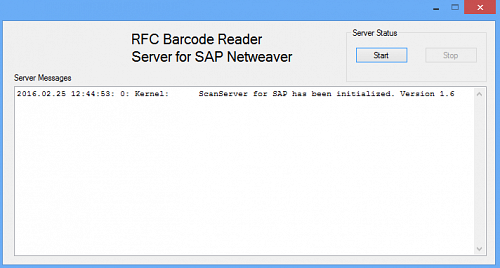 SAP Barcode Scan Server